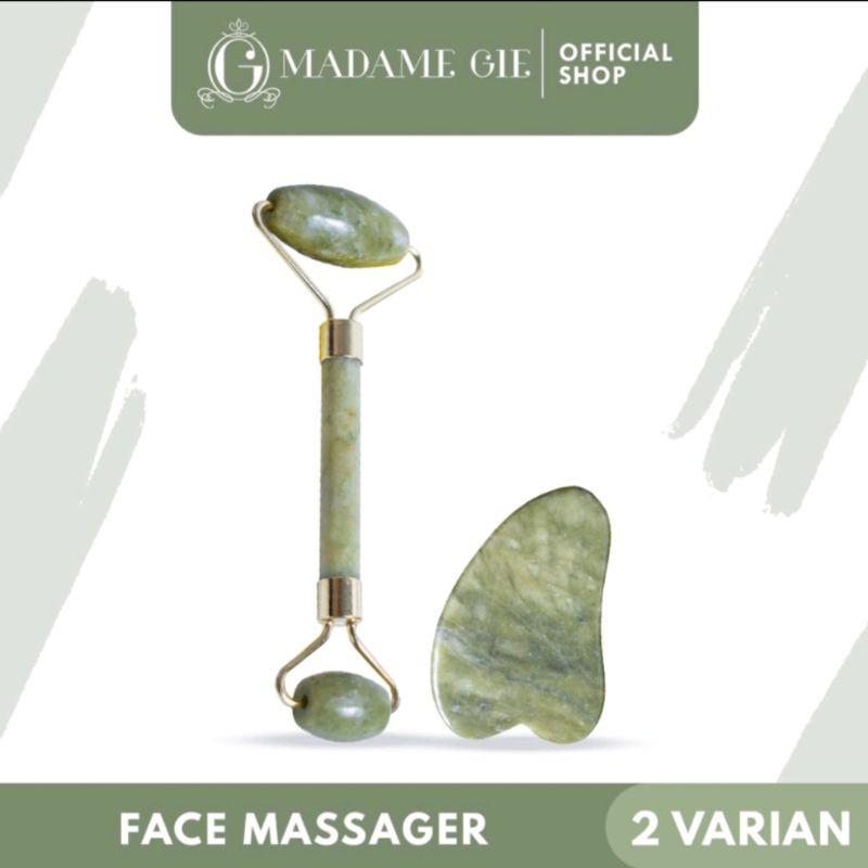 Madamie Gie Face Massager - Jade Roller Guasha 2in1