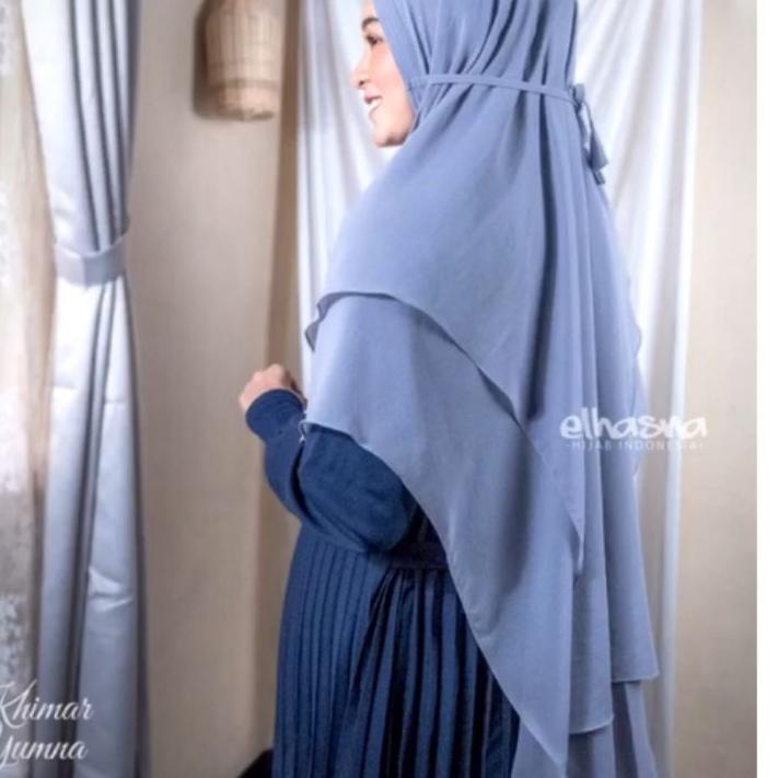 Big Sale KHIMAR CERUTY  BABYDOLL YUMNA MODEL NON PET TALI BELAKANG HIJAB INSTAN  BY ELHASNA ... ... 