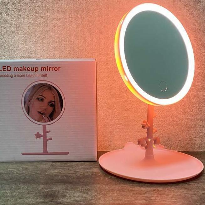 KACA MAKE UP LED / KACA CERMIN MAKE UP WITH LAMPU / CERMIN RIAS LED
