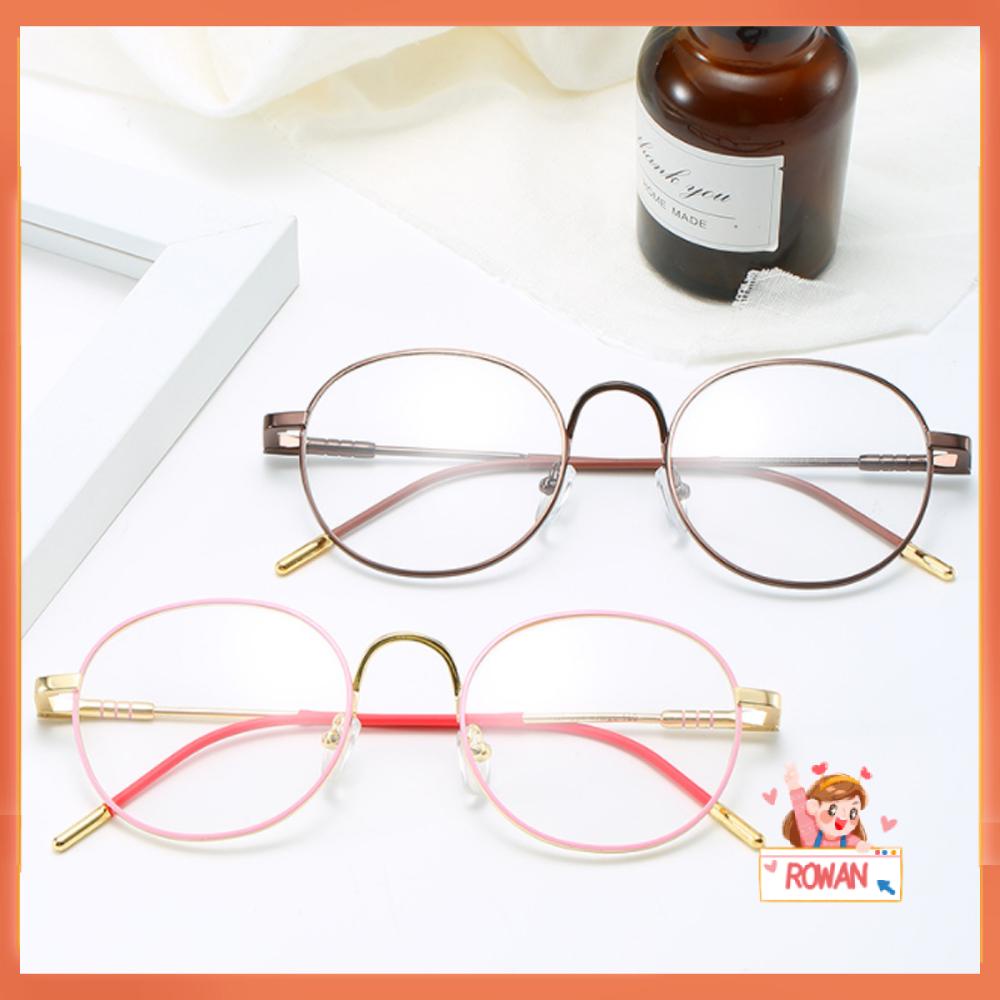 R-flower Kacamata Frame Metal Ultra Ringan Gaya Vintage