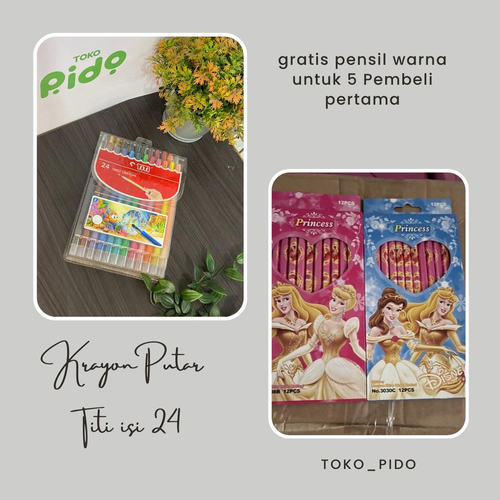 

Krayon Putar TITI 24 Warna Panjang