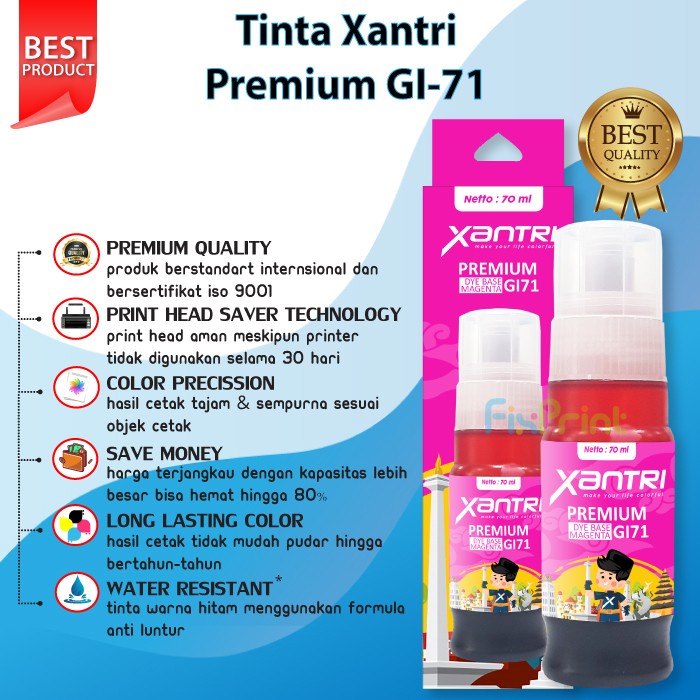 Tinta Canon Compatible GI-71 GI71 GI 71 gi71 Printer G1020 G2020 G3020 G3060