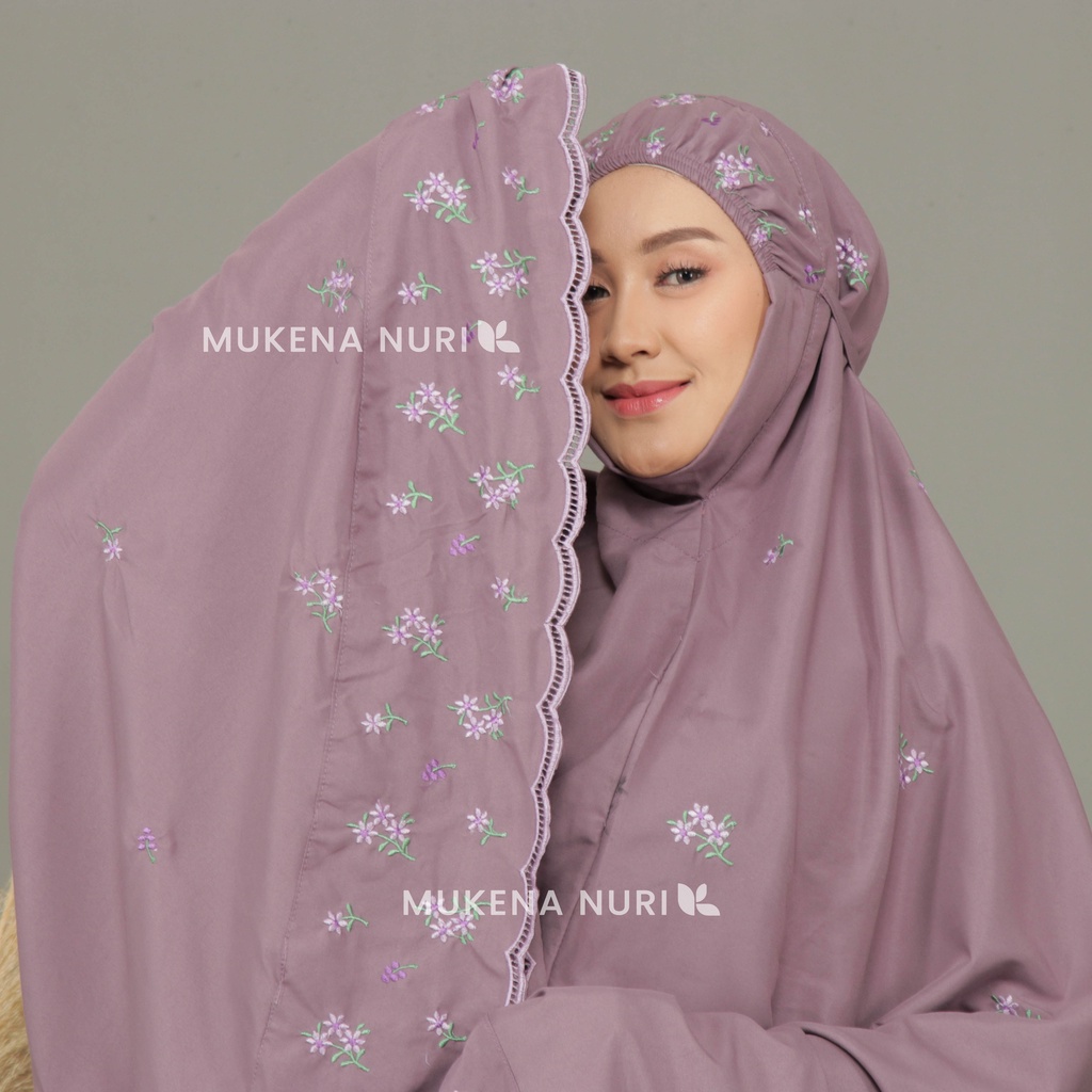 Mukena Dewasa Tabur Nayra Bunga Jumbo Bahan Katun