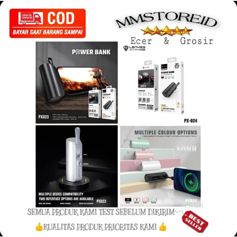 MM - Powerbank lenyes Px - 024 5000mAh / PX 024 super fast charging powerbank lenyes 5000 mAh powerb