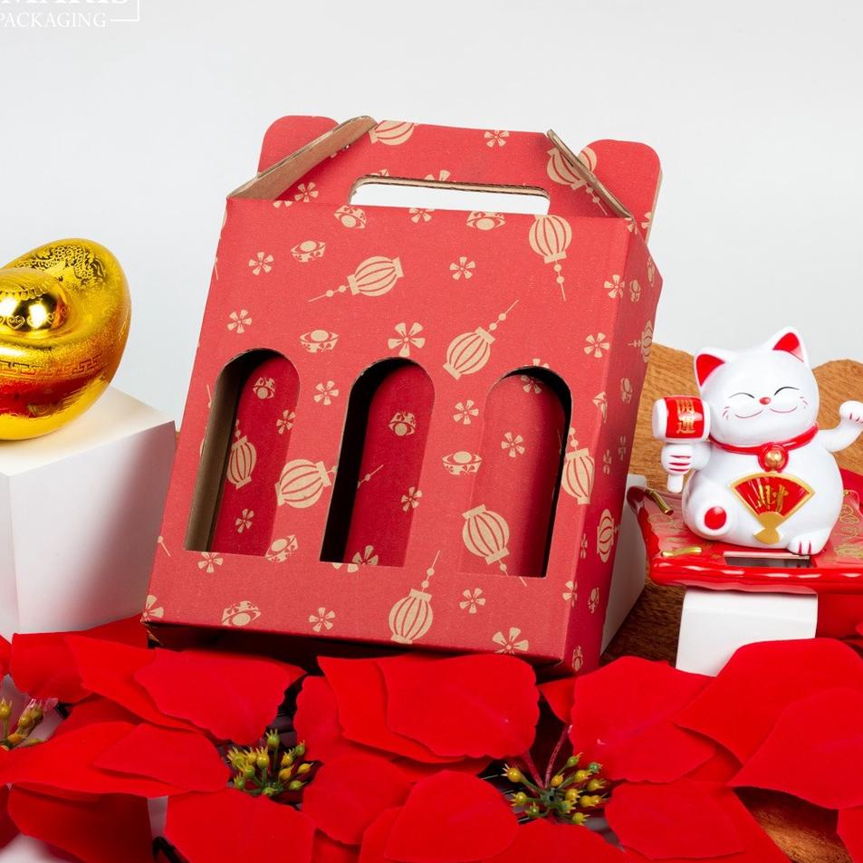 

VJ794 Kardus Die Cut Tas Jinjing Botol 250ml x 3 Isi 10 Pcs DT-03 Amaris Packaging ㈢ 60