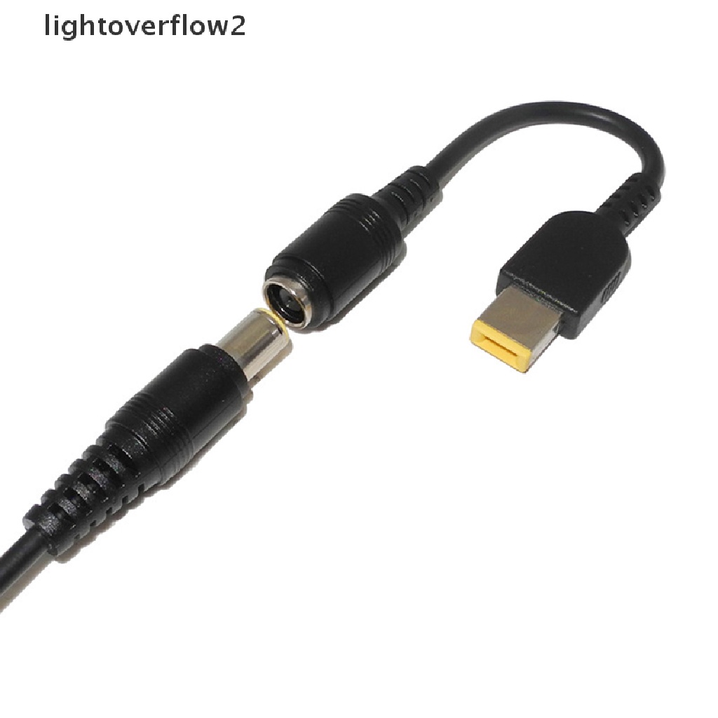 (lightoverflow2) Kabel Adapter Konverter Charger Jack Bulat Ke Kotak 7.9x5.5mm Untuk Lenovo
