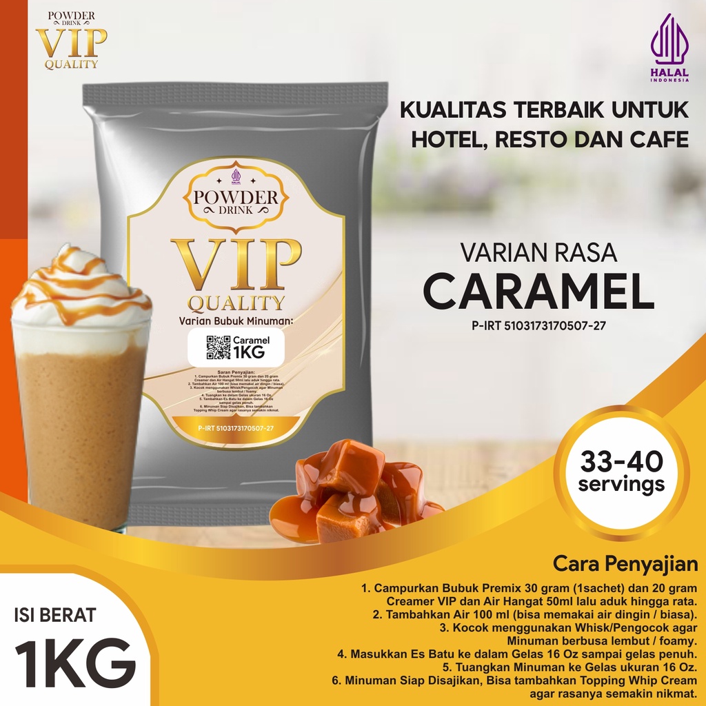 

Bubuk Minuman Kualitas VIP Rasa Caramel 1 Kg Caramel Bubuk Minuman Kelas VIP Boba Drink Powder