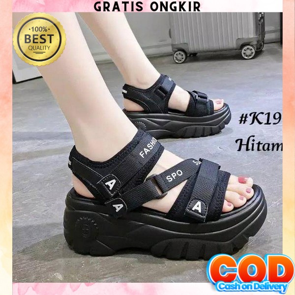 Wedges Wanita Import Wedges Pesta Wejes Perempuan Sandal Premium Wajes Wanita Elegan Sandal Wages Te