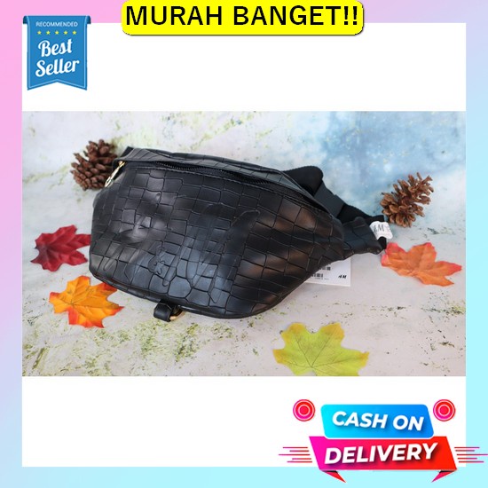 Waist Bag Mirror Pria & Wanita Import Bahan Premium / Tas Selempang Pr Waistbag Hm Croco Warna/ Tas 