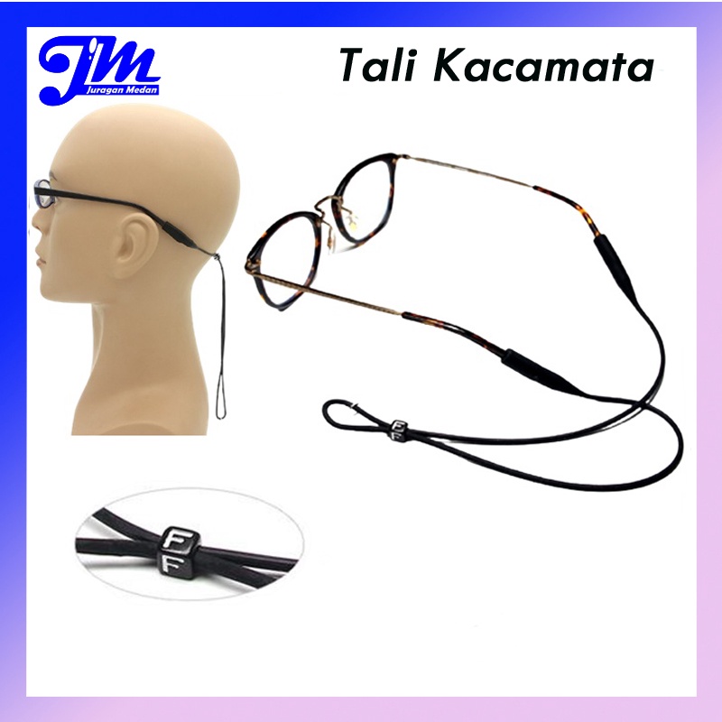 [Ready Stock] Strap Tali Silicon Penahan Kacamata Pria dan Wanita Aksesoris Kacamata