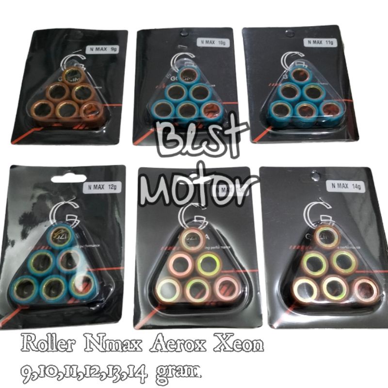 Roller Nmax Aerox Xeon 9,10,11,12,13,14 gram Gozima Roller Spin