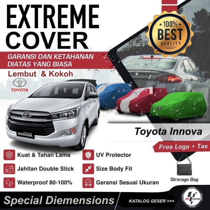 {BEKAS} Body Cover Cover Mobil Sarung Mobil Toyota Innova Berkualitas