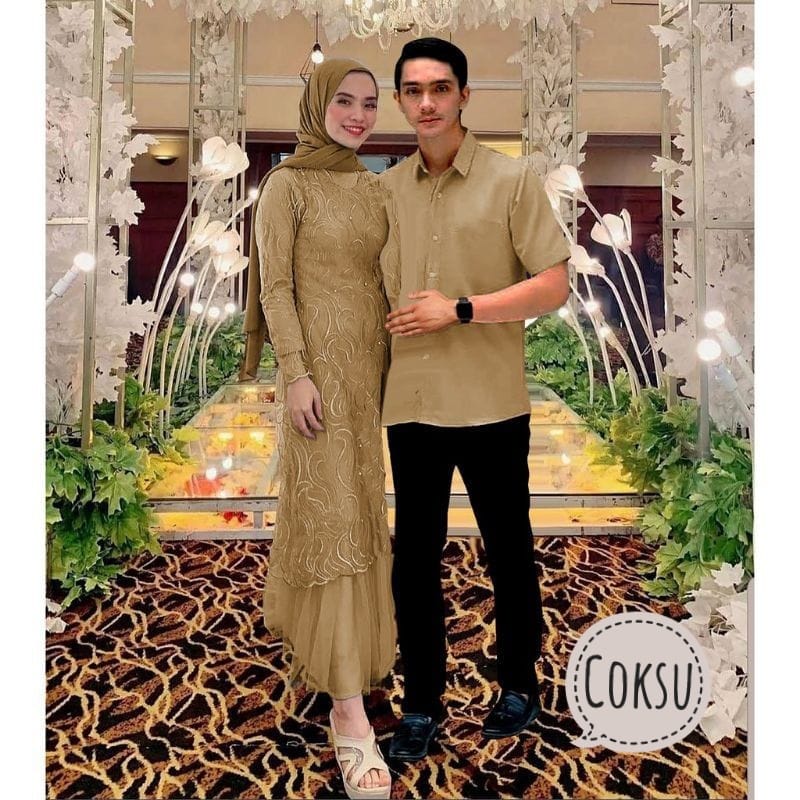 BJ - COUPLE GELARDINE KEMEJA PENDEK / UKURAN GAMIS M , L , XL , XXL KEMEJA XL / GAMIS  Bahan Tile Mutiara Ruby Lapis Furing /GAMIS KONDANGAN / GAMIS COUPLE / KEMEJA PRIA BAHAN MOSCREPE LENGAN PENDEK/ KEMEJA COUPLE / GAMIS WANITA MURAH / GAMIS WISUDA/