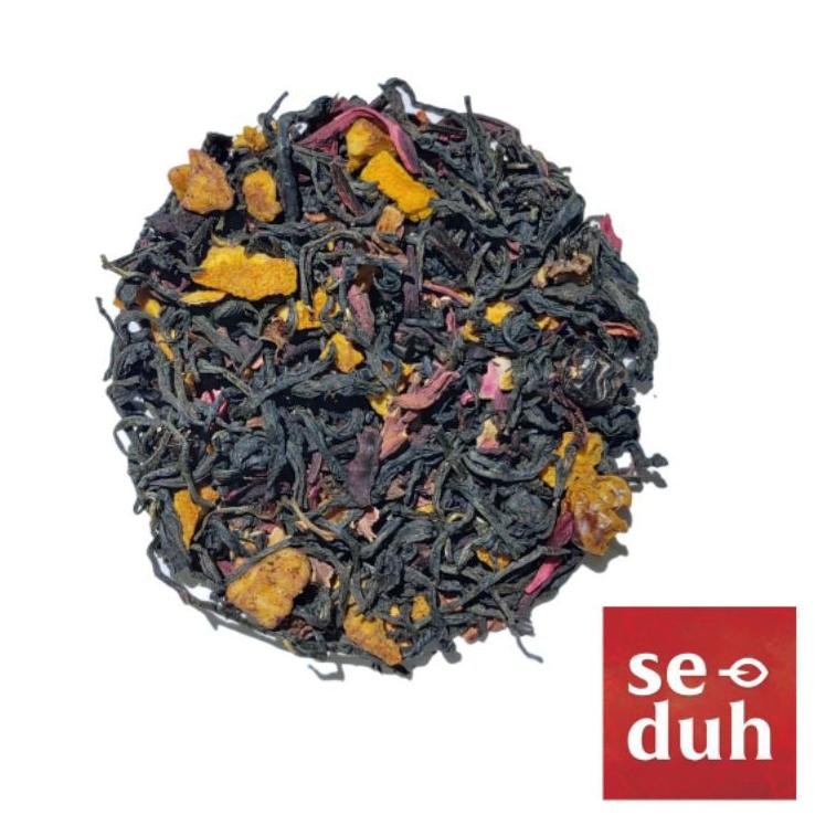 

See More--CRIMSON BERRY Tea blend - Cranberry Apple Hibiscus Orange Peel Black Tea 15 gram / 60 gram