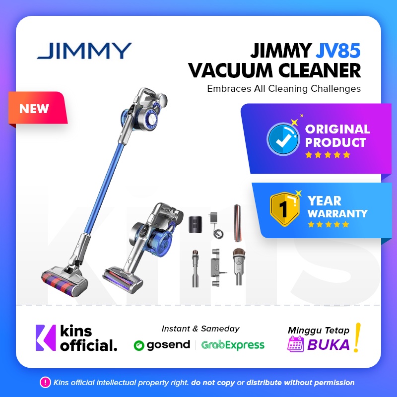 JIMMY JV85 Cordless Stick Vacuum Cleaner Handheld 2-in-1 Penyedot Debu