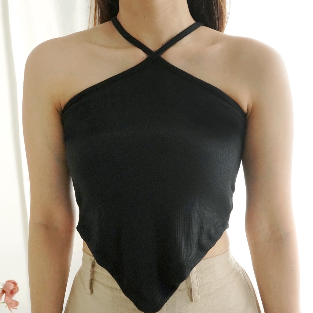 Tanktop One Diamond Tank Top Basic Baju Atasan Wanita 080