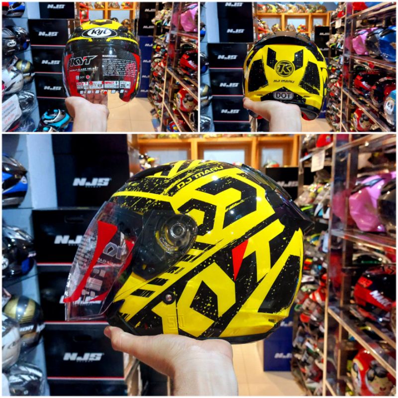 HELM KYT DJ MARU #16 YELLOW