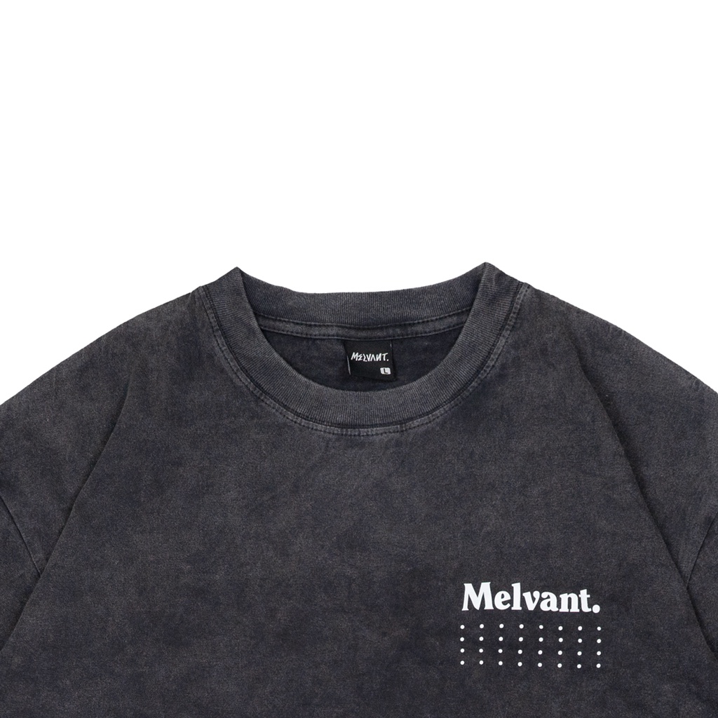 MTS MANSTEIN BLACK WASHED - MELVANT TSHIRT