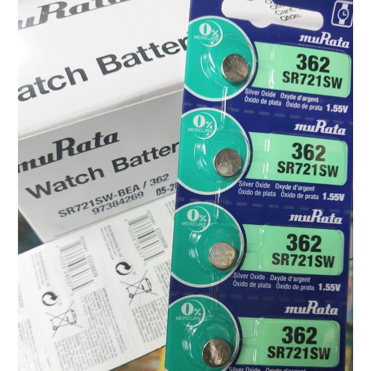 Baterai jam tangan Murata 721 362 SR721SW/ perpcs