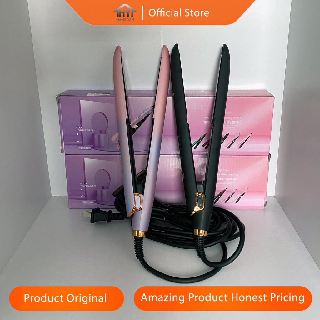 Hang Yan Catokan Rambut Hair Straightener Keratin Ceramic 30 Watt
