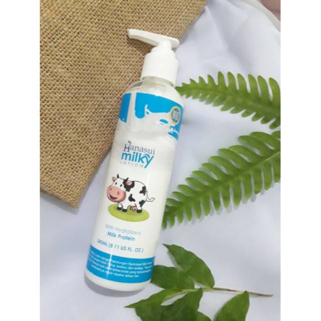 HANASUI (️BPOM) Milky Lotion with Milk Extract | lotion susu hanasui