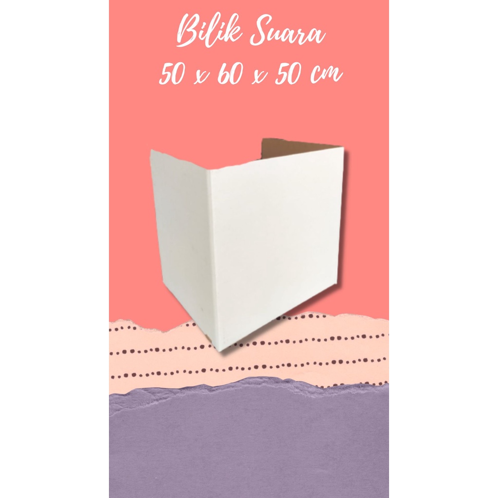 

(Harga paket 1 pcs) bilik/kotak suara uk/60x50x60