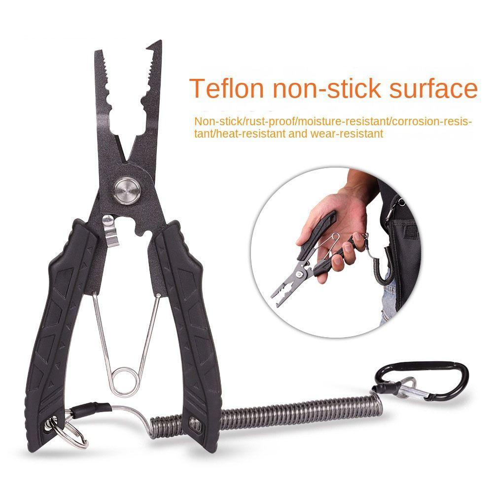 Lanfy Tang Pancing Perlengkapan Alat Pancing Aksesoris Multifungsi Stainless Steel Fishing Tackle Fishing Line Cutter Pemotong Garis