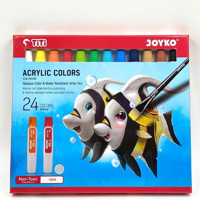 

[COD] Acrylic Color / Cat Acrylic / Cat Akrilik Joyko TiTi 24 Warna 12ML SPECIAL Kode 483