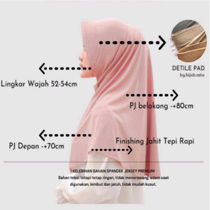 Jilbab Bergo HAMIDAH/Jersey hamidah HAMIDAH/Jilbab OVAL HAMIDAH
