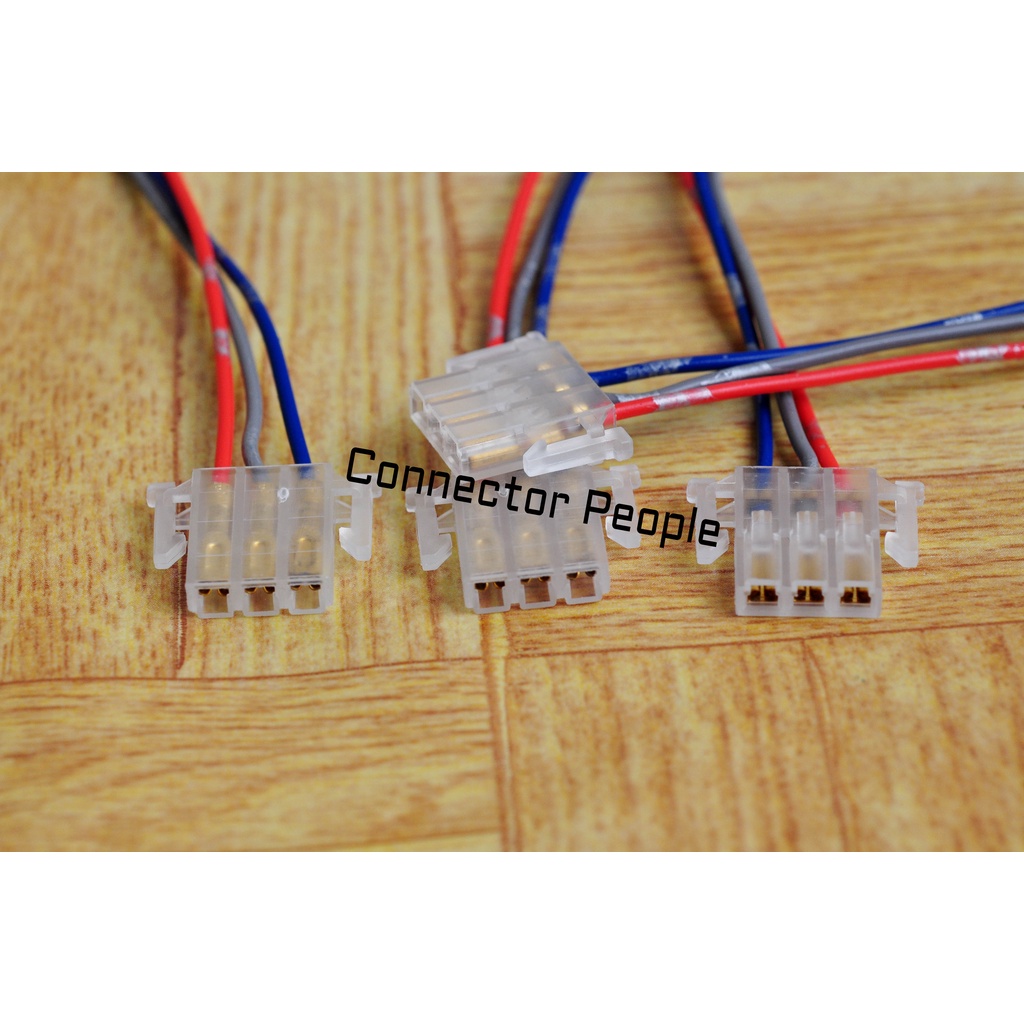 PNP Soket Tombol 3 Kabel Saklar Fitting Lampu Dim Klakson Sen 1 pcs