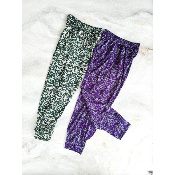 KR 05- Celana panjang wanita legging leging aladin koran fit XL 3L Jumbo motif / dalaman wanita joger strit panjang