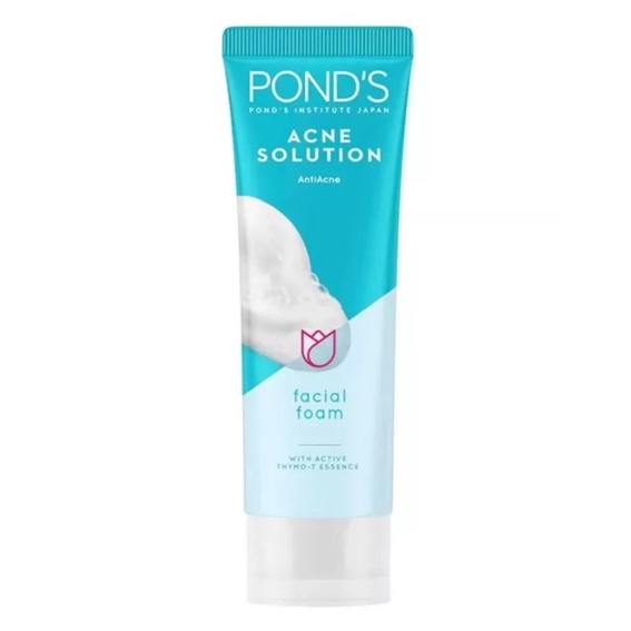 Pond's / Ponds Acne Solution Facial Foam 50ml 100ml - Face Wash - Sabun Muka - Cleanser - Skincare K