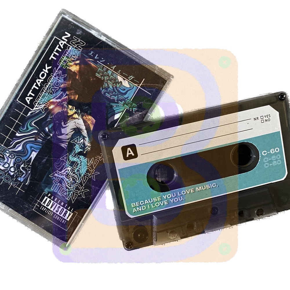 Kaset Pita Custom Mixtape (C60 C90 Cover Sticker Termurah)