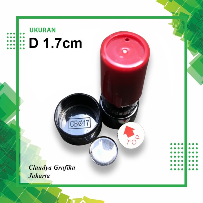 

Cuci Gudang Stempel Lunas Otomatis Tanpa Bantalan Ukuran Diameter 2,3Cm Hot Sale