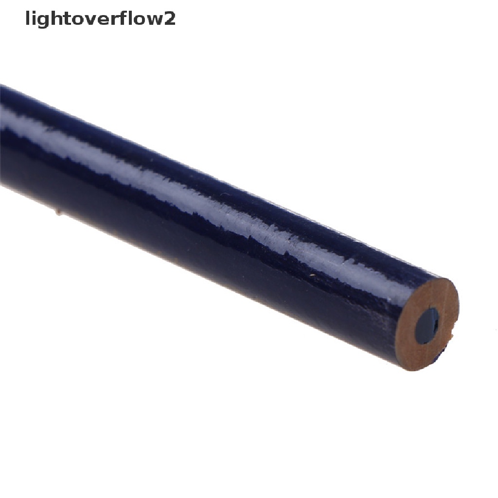 (lightoverflow2) 10pcs Pensil Kayu 175mm Warna Hitam Untuk Hobi DIY