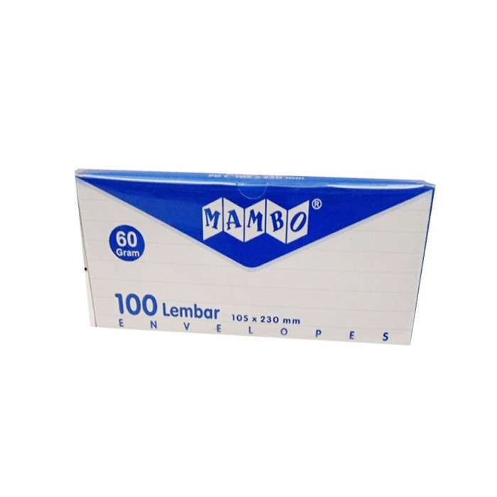 

AMPLOP PUTIH 90 L MAMBO 60GR ISI 100 LEMBAR