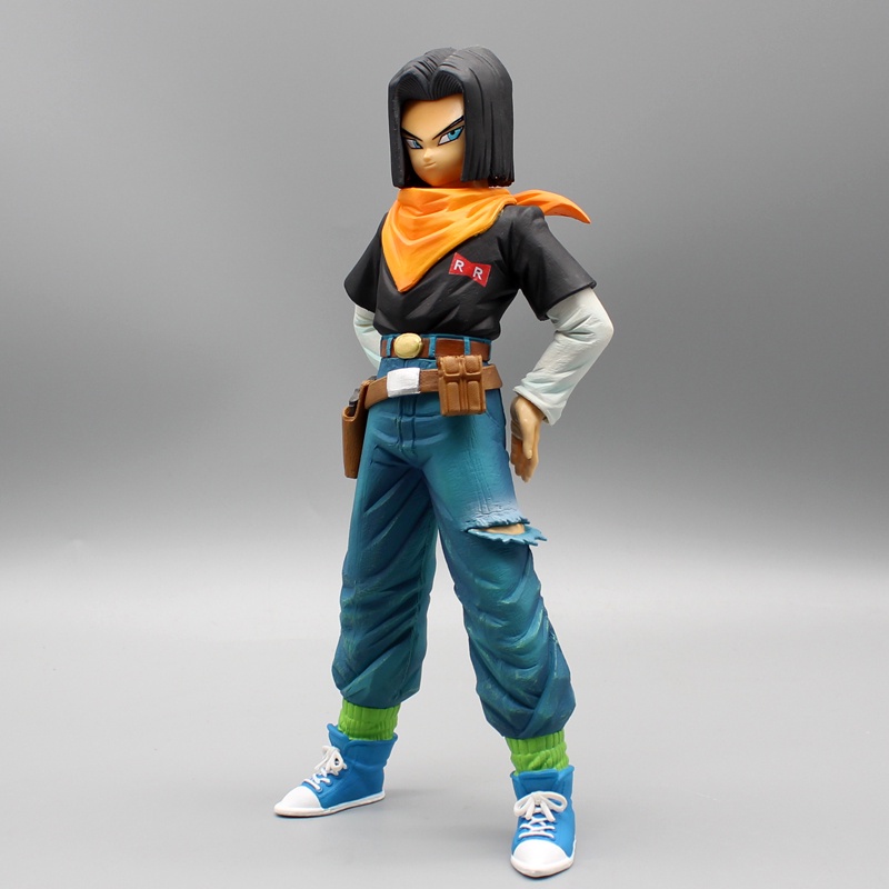 Mainan Action Figure Model Anime Dragon Ball Z Android 17 18 24CM Bahan PVC Untuk Koleksi Anak