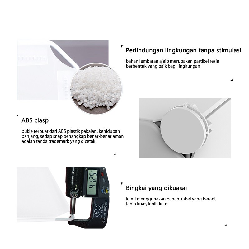 Lemari Pakaian Plastik Portable Serbaguna Dengan lemari pakaian anak  4/6 Muka