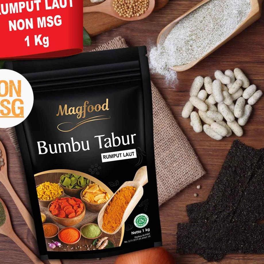 

SuperSale--Magfood Bumbu Tabur Rumput Laut Non MSG 1 KG