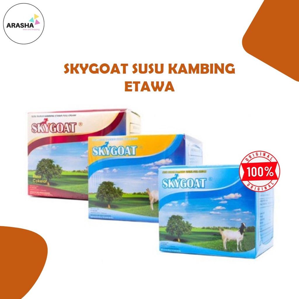 

SUSU KAMBING ETAWA SKYGOAT SKY GOAT Isi 10 Sachet - Original - Cokelat