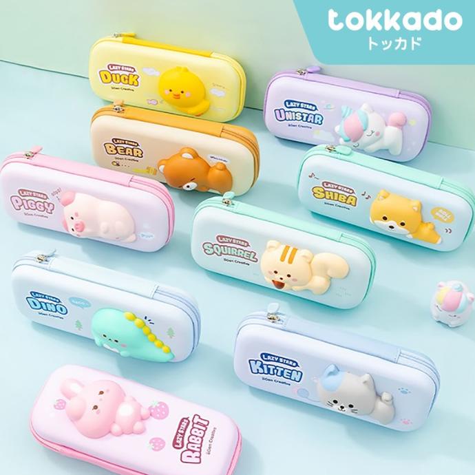 

TOKKADO Fuwa Squishy Pencil Case Kotak Pensil Besar Anak Sekolah Lucu