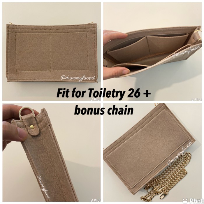 Travel Organizer Lv Toiletry 26 Insert /Lv Toiletry 26 Organizer/ Lv Toiletry 19 Insert