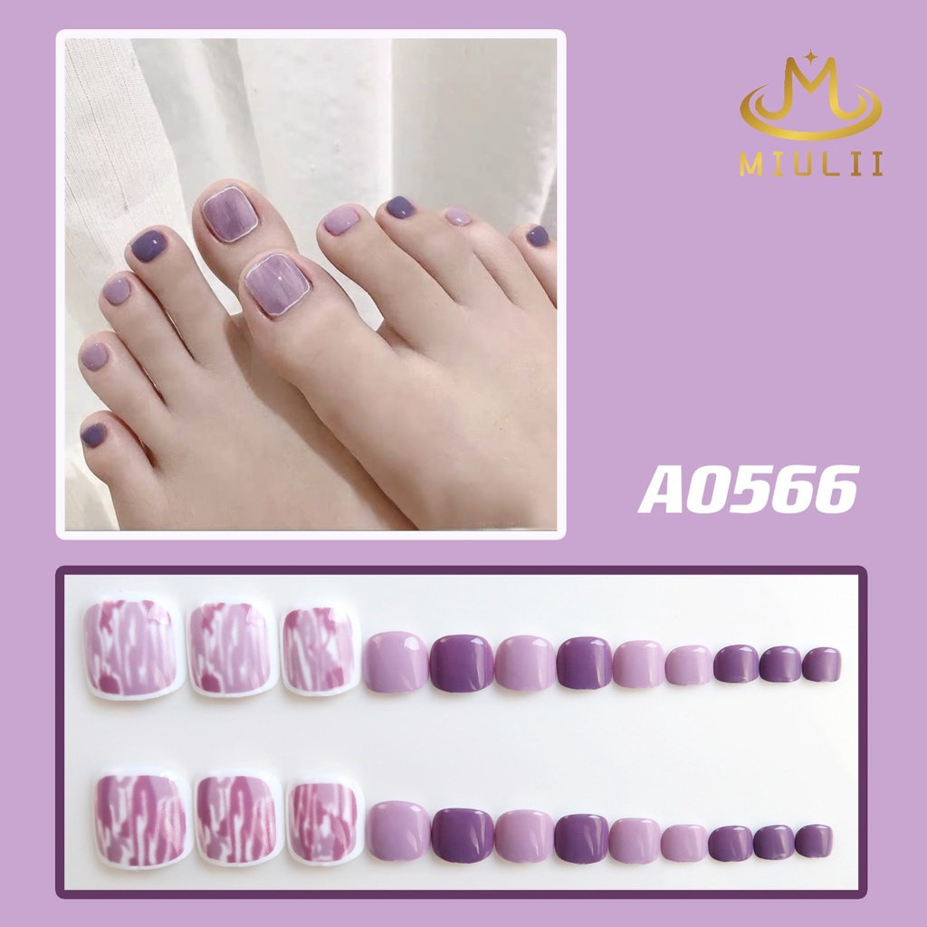 MIULII / KUKU PALSU   A0566  / 24PCS / 3D / NAIL ART / PREMIUM / CUTE / FREE LEM JELLY / KUTEK