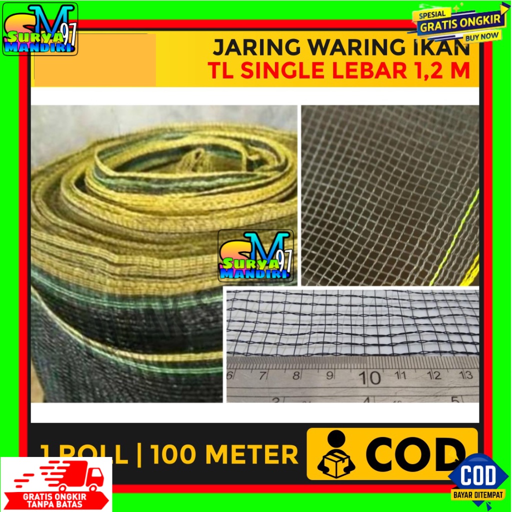 Waring, Jaring pagar ayam, jaring kandang, jaring tanaman, jaring kebun, Cap JANGKAR MAS, ECERAN