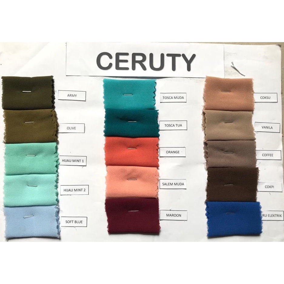 ✨ ELYSIA ✨ Kain Ceruty Ceruti Babydoll Premium Meteran