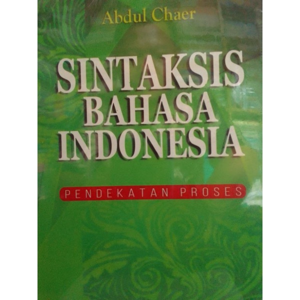 SINTAKSIS BAHASA INDONESIA.
