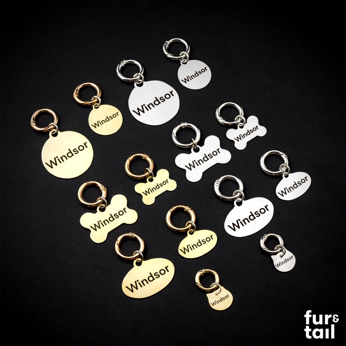 WINDSOR Classic Dog Tag Custom - Signature Custom Pet Id Dog Tag