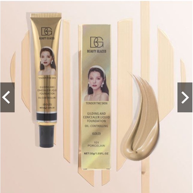 (READY &amp; ORI) Beauty Glazed Tender The Skin Liquid Foundation Gold B86 B 86