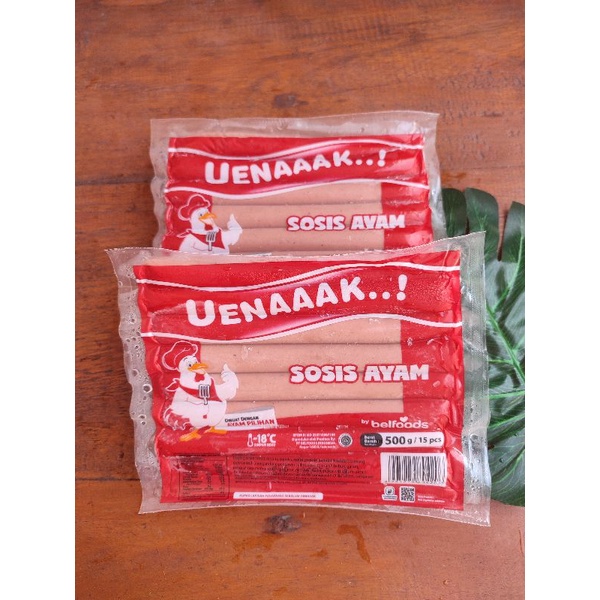 

Sosis ayam uenaaak 375gram belfoods sosis uenaak