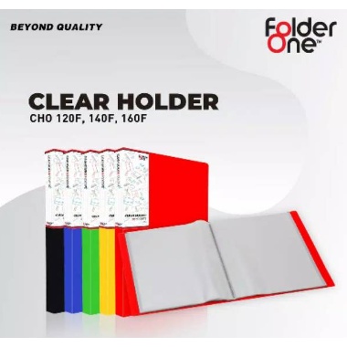 

[SCHOOL STUFF] - Clear Holder Folio 20 Lembar Folder one / Display Book 20 Lembar